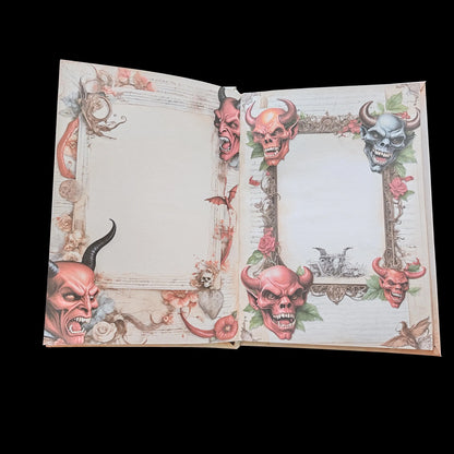 Illustriertes Notizbuch | Motiv Devil´s Hell  | DIN A5 Hardcover | 160 Seiten