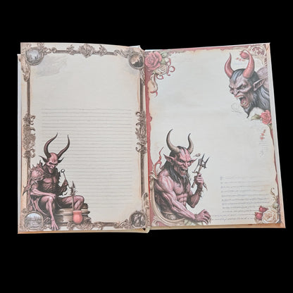 Illustriertes Notizbuch | Motiv Devil´s Hell  | DIN A5 Hardcover | 160 Seiten