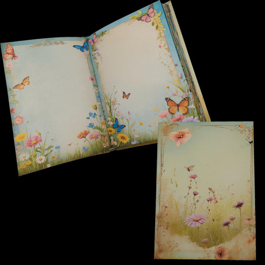 Illustriertes Notizbuch | Motiv Happy Meadow | DIN A5 Hardcover | 160 Seiten