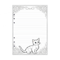 DIN A5 Ringbucheinlagen 6-fach Lochung mit Motiv | Bild Katze 2