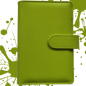 Personal Size / DIN A6 Ringbuch | Ringbinder Lime | 6-Ring-Mechanik