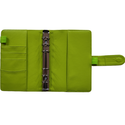 Personal Size / DIN A6 Ringbuch | Ringbinder Lime | 6-Ring-Mechanik