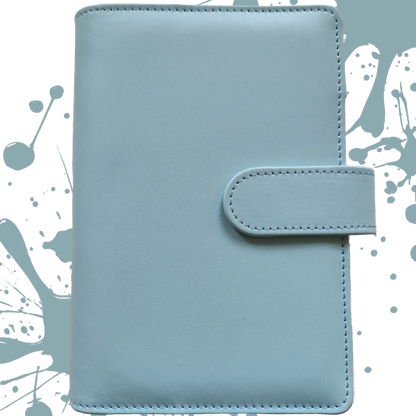 Personal Size / DIN A6 Ringbuch | Ringbinder Mint-Blau | 6-Ring-Mechanik