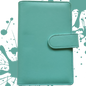 Personal Size / DIN A6 Ringbuch | Ringbinder Mint-Grün | 6-Ring-Mechanik