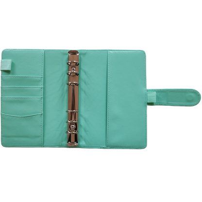 Personal Size / DIN A6 Ringbuch | Ringbinder Mint-Grün | 6-Ring-Mechanik