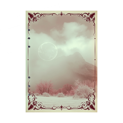 DIN A5 Ringbucheinlagen 6-fach Lochung mit Motiv | Bild Mystic Fog 101