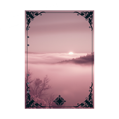 DIN A5 Ringbucheinlagen 6-fach Lochung mit Motiv | Bild Mystic Fog 104