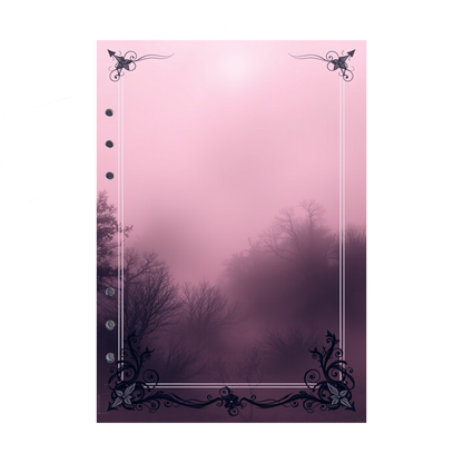 DIN A5 Ringbucheinlagen 6-fach Lochung mit Motiv | Bild Mystic Fog 14