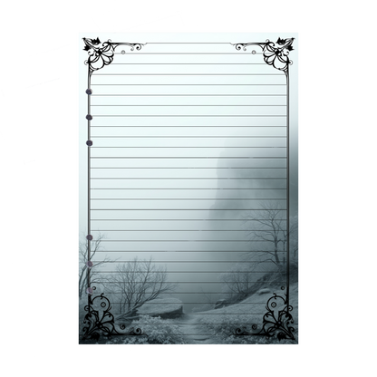 DIN A5 Ringbucheinlagen 6-fach Lochung mit Motiv | Bild Mystic Fog 19