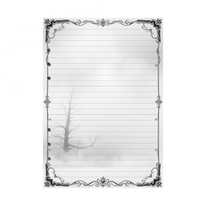 DIN A5 Ringbucheinlagen 6-fach Lochung mit Motiv | Bild Mystic Fog 20