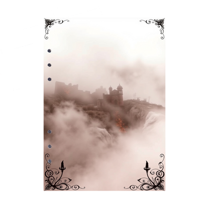 DIN A5 Ringbucheinlagen 6-fach Lochung mit Motiv | Bild Mystic Fog 25