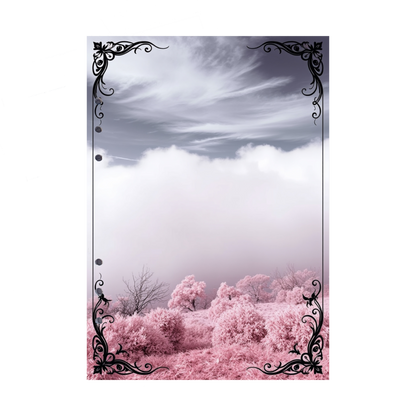 DIN A5 Ringbucheinlagen 6-fach Lochung mit Motiv | Bild Mystic Fog 30