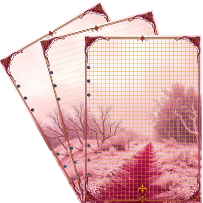 DIN A5 Ringbucheinlagen 6-fach Lochung mit Motiv | Bild Mystic Fog 35