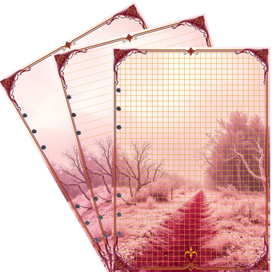 DIN A5 Ringbucheinlagen 6-fach Lochung mit Motiv | Bild Mystic Fog 35