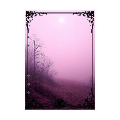 DIN A5 Ringbucheinlagen 6-fach Lochung mit Motiv | Bild Mystic Fog 36