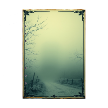 DIN A5 Ringbucheinlagen 6-fach Lochung mit Motiv | Bild Mystic Fog 38