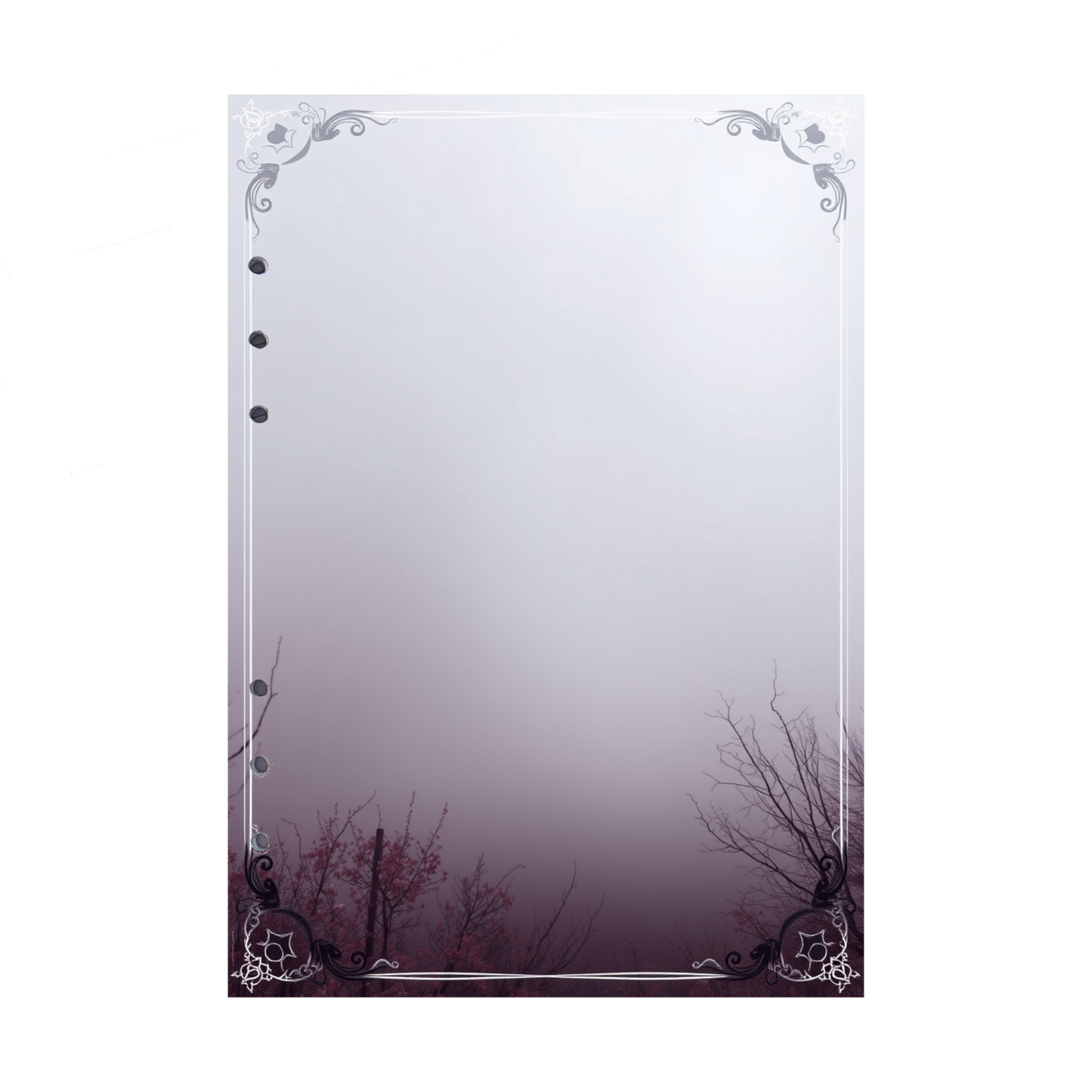 DIN A5 Ringbucheinlagen 6-fach Lochung mit Motiv | Bild Mystic Fog 49