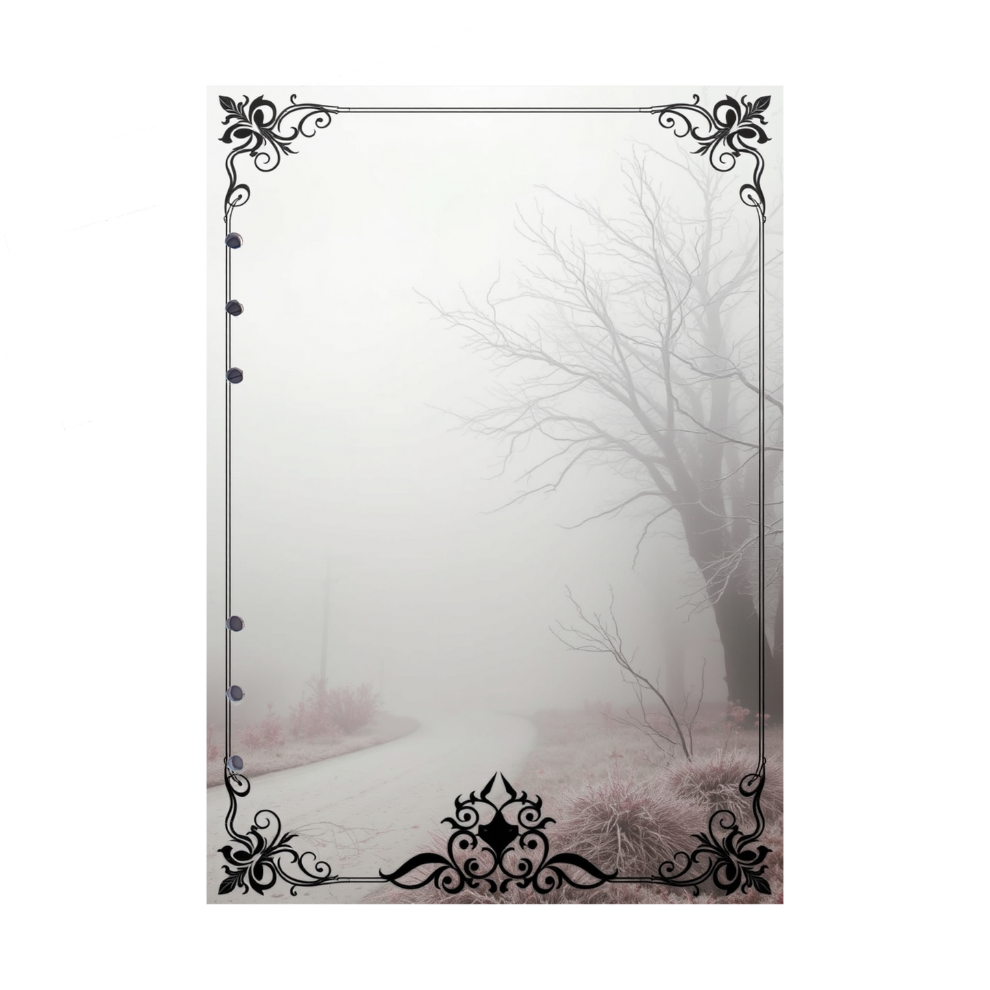 DIN A5 Ringbucheinlagen 6-fach Lochung mit Motiv | Bild Mystic Fog 58