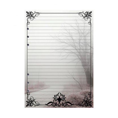 DIN A5 Ringbucheinlagen 6-fach Lochung mit Motiv | Bild Mystic Fog 58