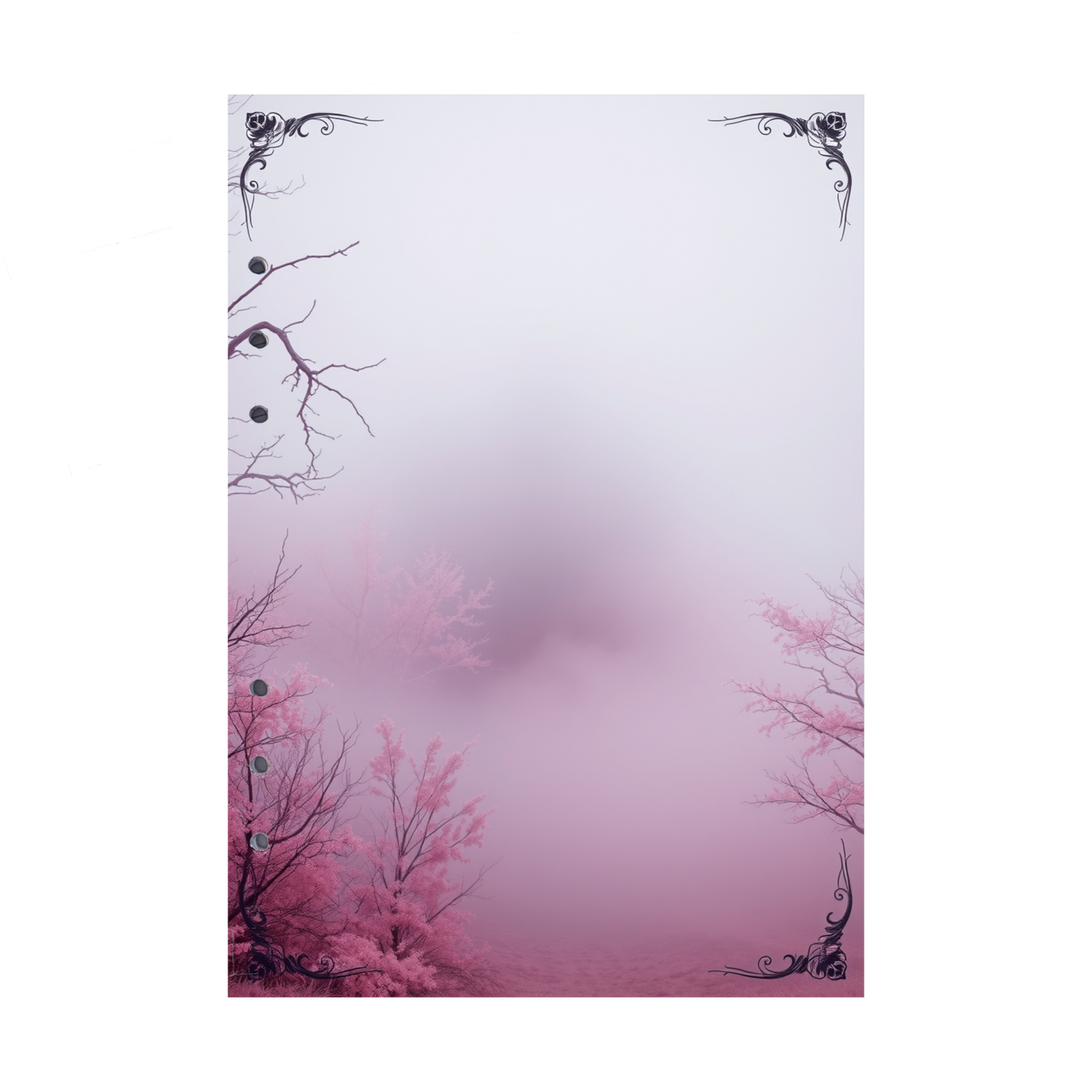 DIN A5 Ringbucheinlagen 6-fach Lochung mit Motiv | Bild Mystic Fog 60