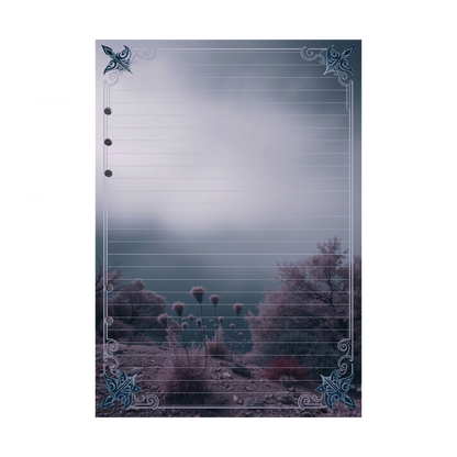 DIN A5 Ringbucheinlagen 6-fach Lochung mit Motiv | Bild Mystic Fog 61