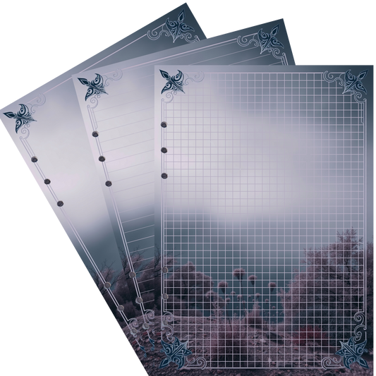 DIN A5 Ringbucheinlagen 6-fach Lochung mit Motiv | Bild Mystic Fog 61