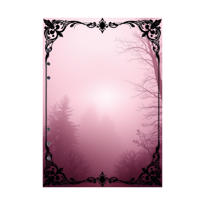 DIN A5 Ringbucheinlagen 6-fach Lochung mit Motiv | Bild Mystic Fog 64