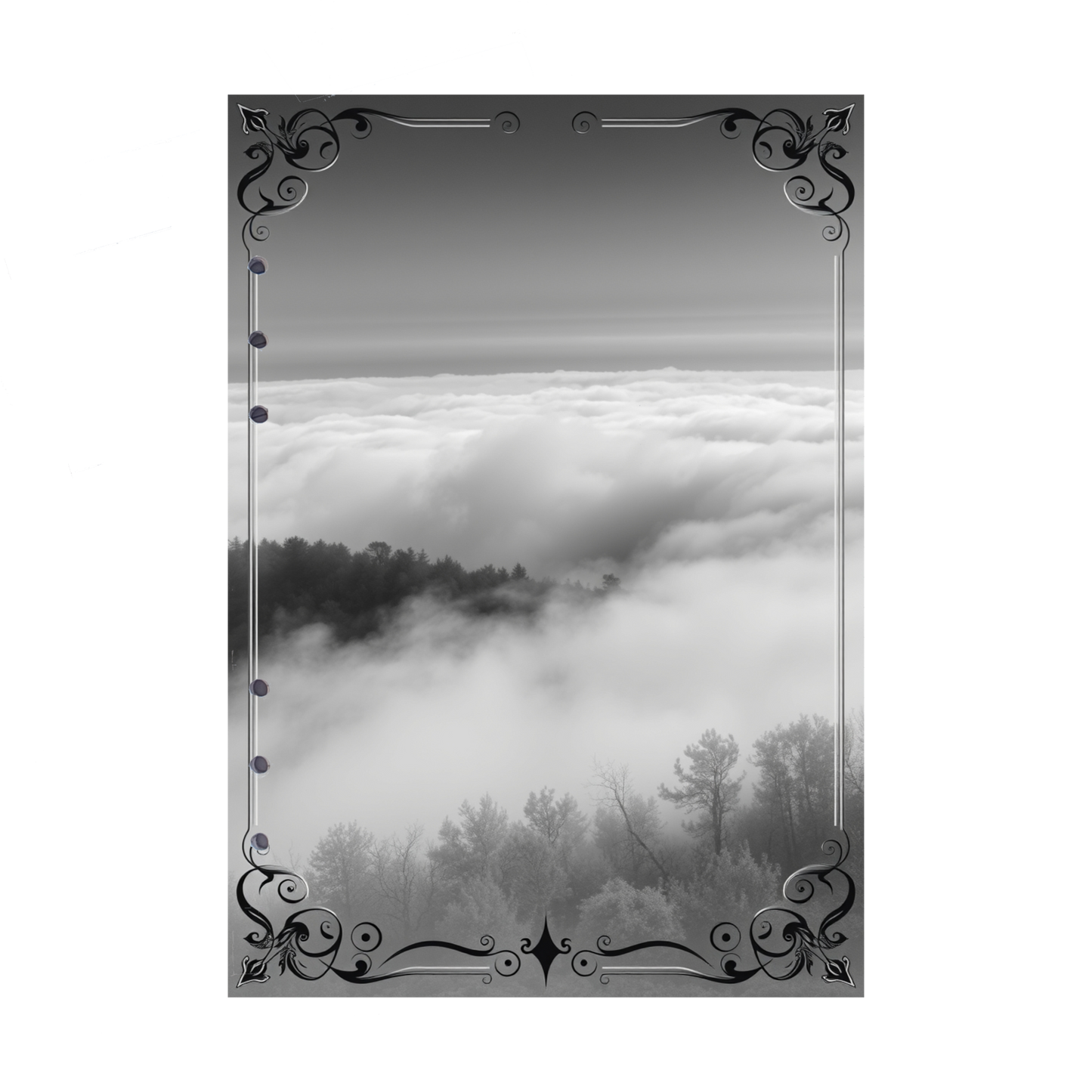 DIN A5 Ringbucheinlagen 6-fach Lochung mit Motiv | Bild Mystic Fog 66
