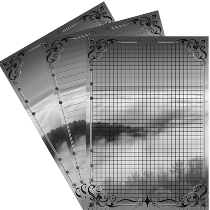 DIN A5 Ringbucheinlagen 6-fach Lochung mit Motiv | Bild Mystic Fog 66