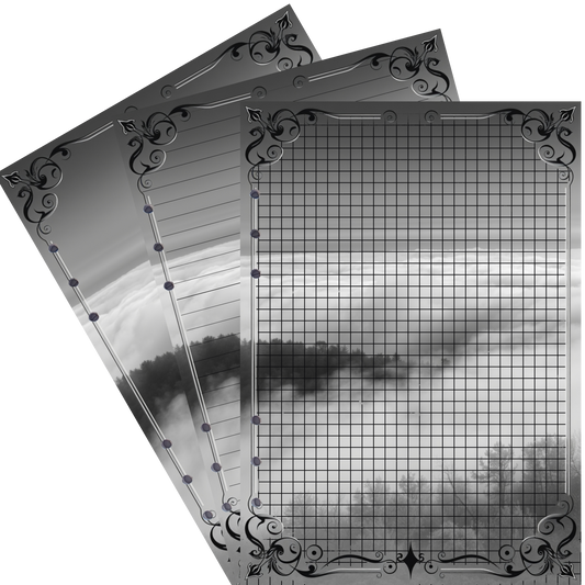 DIN A5 Ringbucheinlagen 6-fach Lochung mit Motiv | Bild Mystic Fog 66