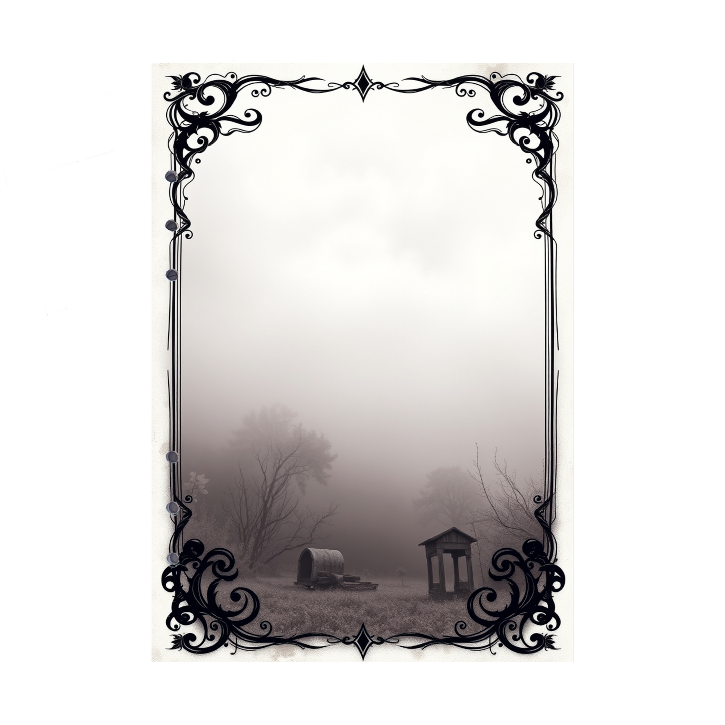 DIN A5 Ringbucheinlagen 6-fach Lochung mit Motiv | Bild Mystic Fog 67