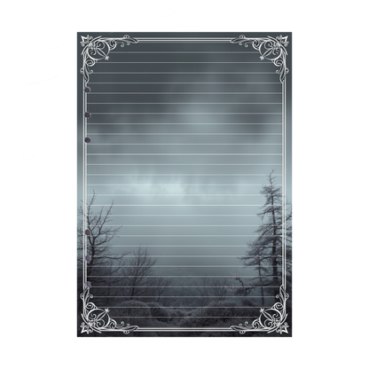 DIN A5 Ringbucheinlagen 6-fach Lochung mit Motiv | Bild Mystic Fog 71