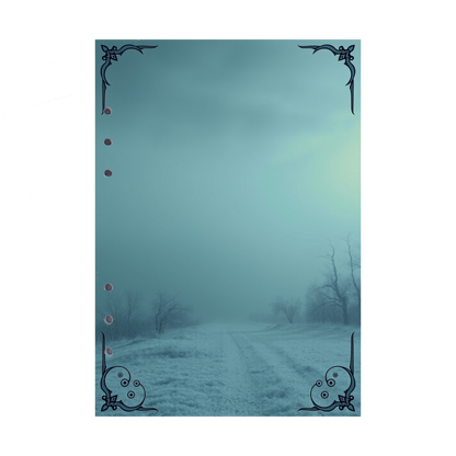 DIN A5 Ringbucheinlagen 6-fach Lochung mit Motiv | Bild Mystic Fog 79