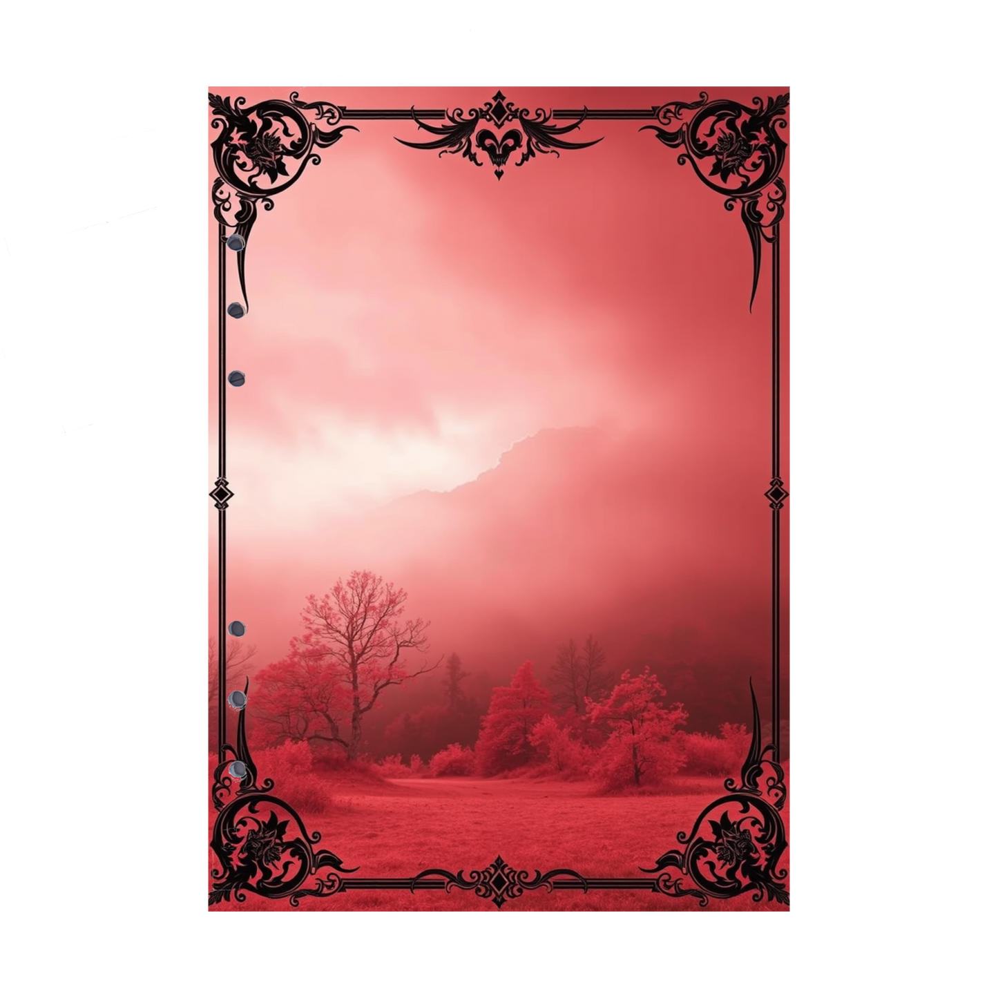 DIN A5 Ringbucheinlagen 6-fach Lochung mit Motiv | Bild Mystic Fog 82