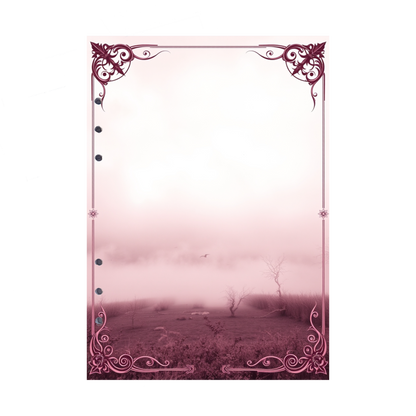 DIN A5 Ringbucheinlagen 6-fach Lochung mit Motiv | Bild Mystic Fog 88