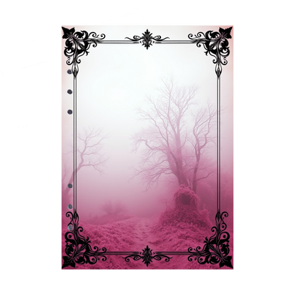 DIN A5 Ringbucheinlagen 6-fach Lochung mit Motiv | Bild Mystic Fog 95