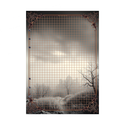 DIN A5 Ringbucheinlagen 6-fach Lochung mit Motiv | Bild Mystic Fog 97