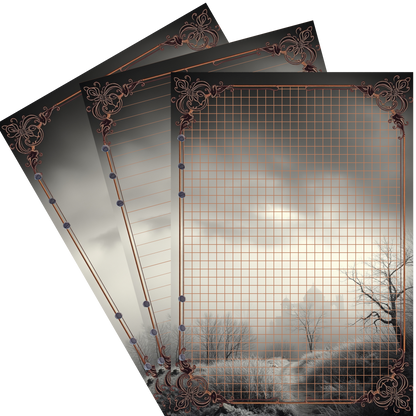 DIN A5 Ringbucheinlagen 6-fach Lochung mit Motiv | Bild Mystic Fog 97