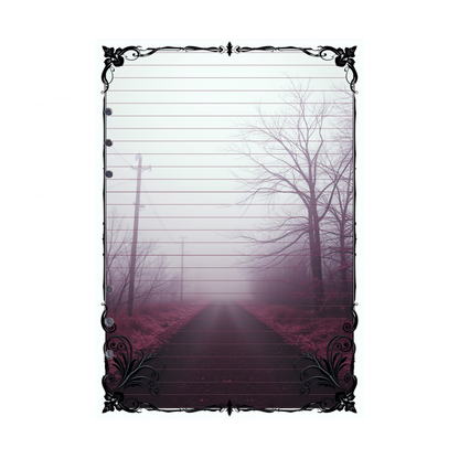 DIN A5 Ringbucheinlagen 6-fach Lochung mit Motiv | Bild Mystic Fog 99