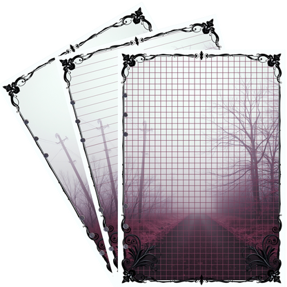 DIN A5 Ringbucheinlagen 6-fach Lochung mit Motiv | Bild Mystic Fog 99