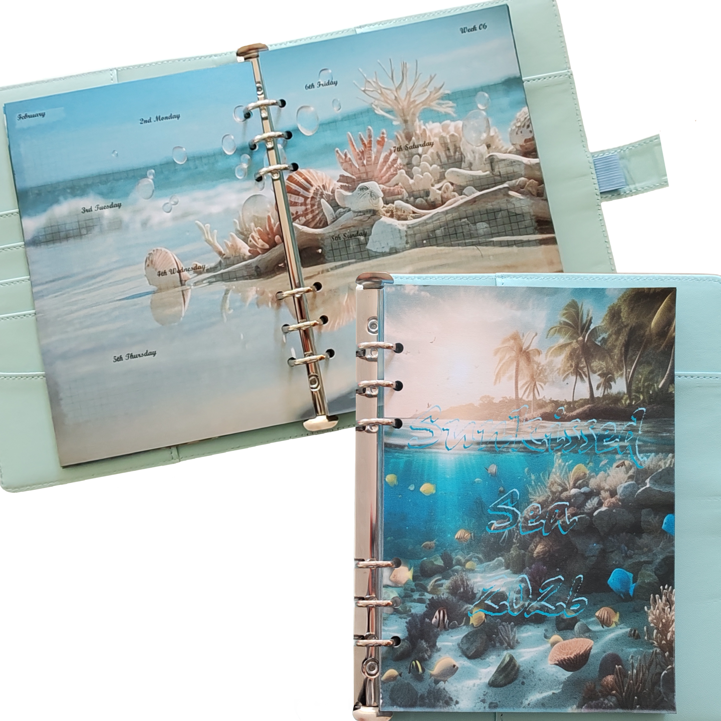 DIN A5 Ringbuchkalender 2026: Sunkissed Sea – Ihr Strahlender Begleiter durch Wundervolle Unterwasserwelten