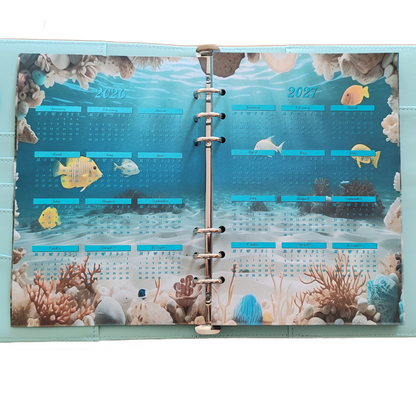 DIN A5 Ringbuchkalender 2026: Sunkissed Sea – Ihr Strahlender Begleiter durch Wundervolle Unterwasserwelten