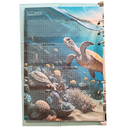 DIN A5 Ringbuchkalender 2026: Sunkissed Sea – Ihr Strahlender Begleiter durch Wundervolle Unterwasserwelten