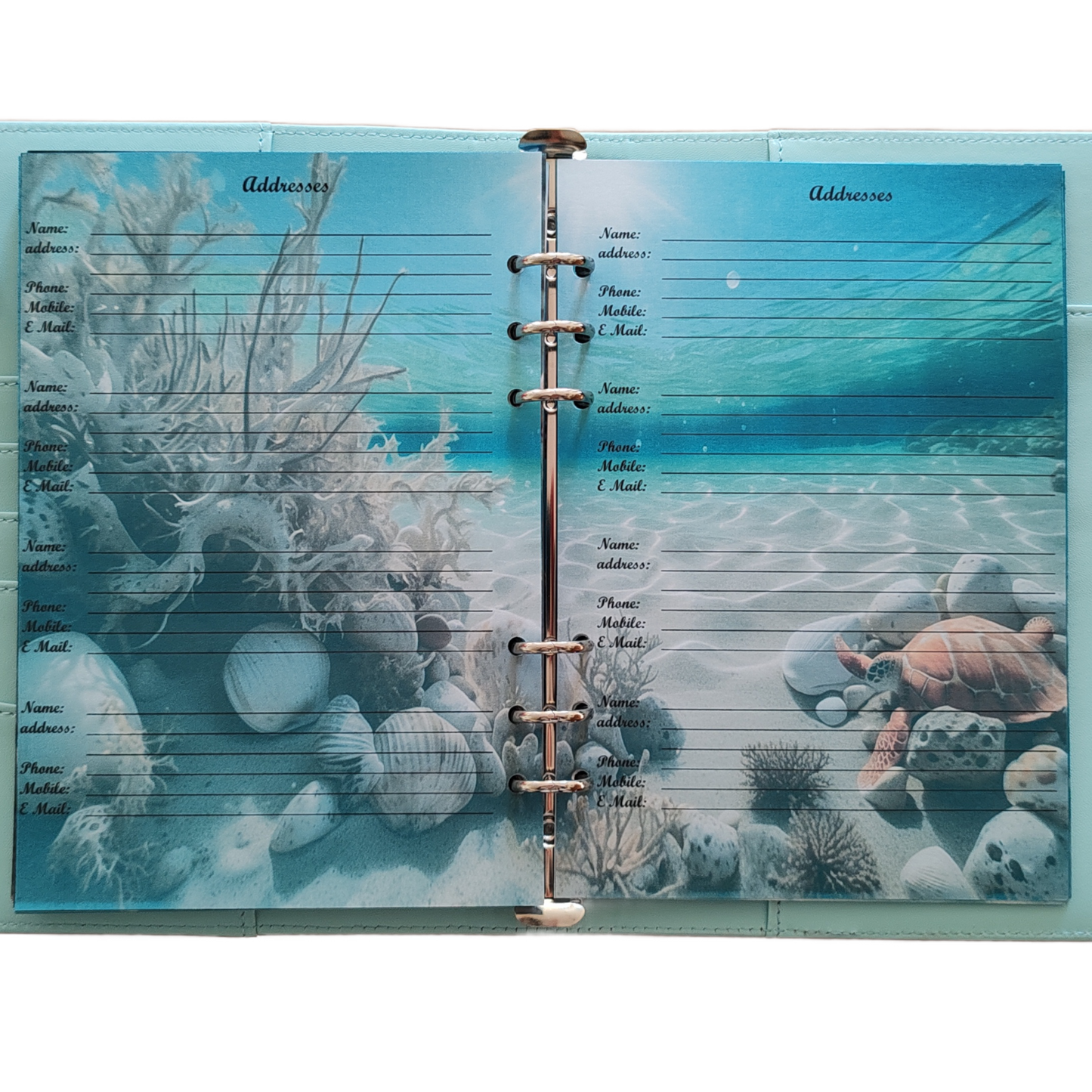 DIN A5 Ringbuchkalender 2026: Sunkissed Sea – Ihr Strahlender Begleiter durch Wundervolle Unterwasserwelten