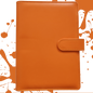 Personal Size / DIN A6 Ringbuch | Ringbinder Orange | 6-Ring-Mechanik