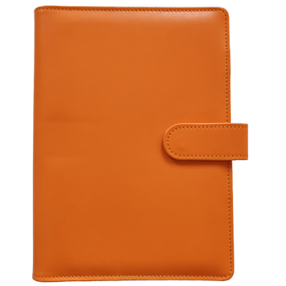 Ringbuch | Ringordner Orange | 6-Ring-Mechanik | DIN A5 | Magnetverschluss