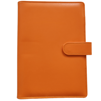 Personal Size / DIN A6 Ringbuch | Ringbinder Orange | 6-Ring-Mechanik