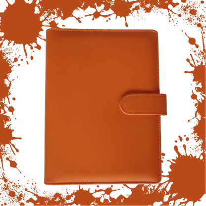 Ringbuch | Ringordner Orange | 6-Ring-Mechanik | DIN A5 | Magnetverschluss