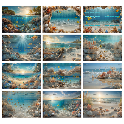 DIN A5 Ringbuchkalender 2026: Sunkissed Sea – Ihr Strahlender Begleiter durch Wundervolle Unterwasserwelten