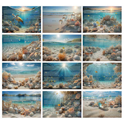 DIN A5 Ringbuchkalender 2026: Sunkissed Sea – Ihr Strahlender Begleiter durch Wundervolle Unterwasserwelten